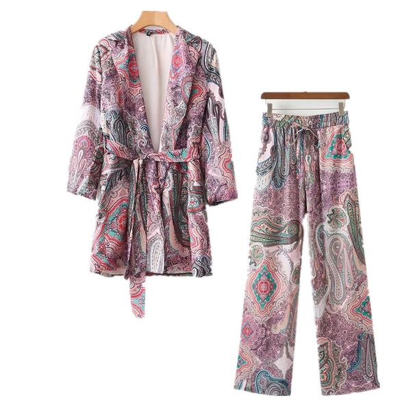 newpiece set women suit female 2019 ethnic style lazy pajamas wind holiday clothing jacket + high waist wide leg pants suit, White
newpiece set women suit female 2019 ethnic style lazy pajamas wind holiday clothing jacket + high waist wide leg pants suit, White