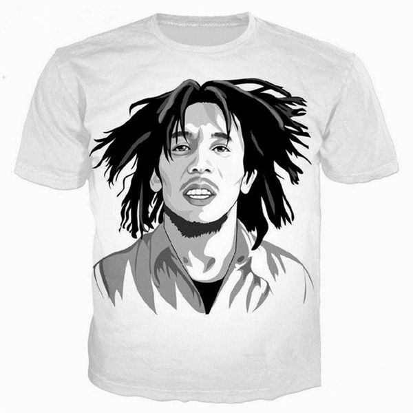 fashion legend singer reggae bob marley t-shirt women men summer 3d print short sleeve crewneck casual tees q341, White;black
fashion legend singer reggae bob marley t-shirt women men summer 3d print short sleeve crewneck casual tees q341, White;black