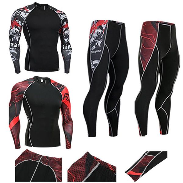 new men's suits 2 piece tracksuit men long-sleeved fitness training t-shirt +men's leggings running base layer compression suit, Gray
new men's suits 2 piece tracksuit men long-sleeved fitness training t-shirt +men's leggings running base layer compression suit, Gray