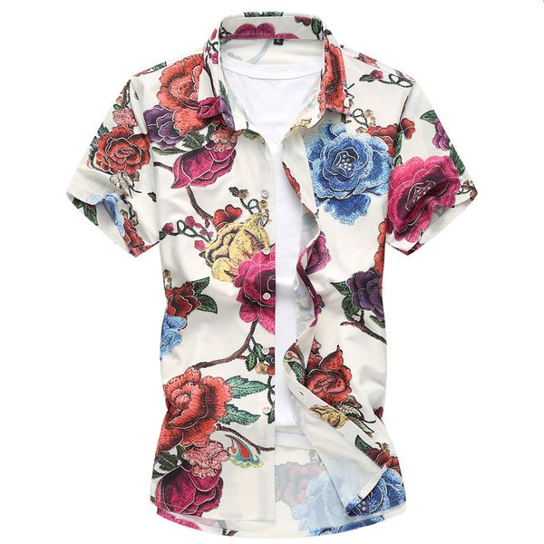 summer new men's floral pattern shirt large size male fashion casual print short sleeve shirt men's clothing 6xl 7xl male, White;black
summer new men's floral pattern shirt large size male fashion casual print short sleeve shirt men's clothing 6xl 7xl male, White;black