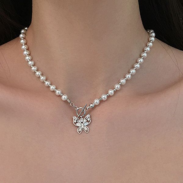 romantic silver color butterfly modelling rhinestone pendant choker for women fancy pearl beads chain ot buckle necklace, Golden;silver
romantic silver color butterfly modelling rhinestone pendant choker for women fancy pearl beads chain ot buckle necklace, Golden;silver
