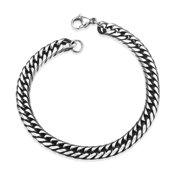 silver men's stainless steel chain link bracelet wristband bangle jewelry punk, Black
silver men's stainless steel chain link bracelet wristband bangle jewelry punk, Black