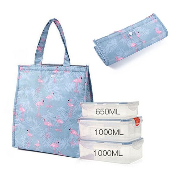 1 pc printed foldable lunch bag waterproof portable large capacity insulated thermal oxford lunch bag picnic storage, Blue;pink
1 pc printed foldable lunch bag waterproof portable large capacity insulated thermal oxford lunch bag picnic storage, Blue;pink