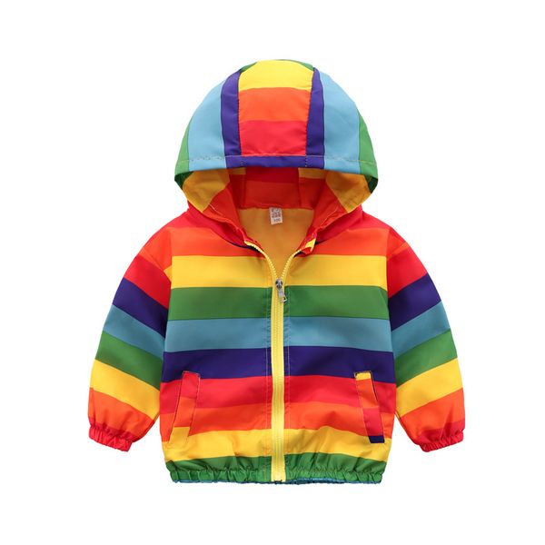 jenya boys girls rainbow coat hooded sun water proof children's jacket for spring autumn kids clothes clothing outwear, Blue;gray
jenya boys girls rainbow coat hooded sun water proof children's jacket for spring autumn kids clothes clothing outwear, Blue;gray