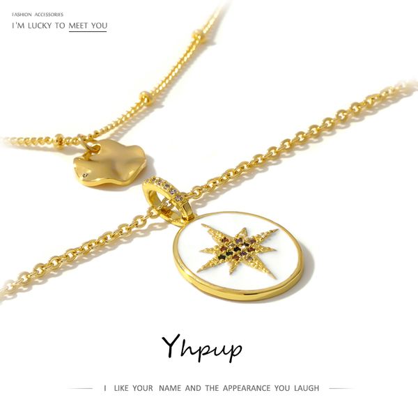 yhpup multilayer north star necklace vintage round pandant necklace geometric choker for women gold collier femme party, Silver
yhpup multilayer north star necklace vintage round pandant necklace geometric choker for women gold collier femme party, Silver
