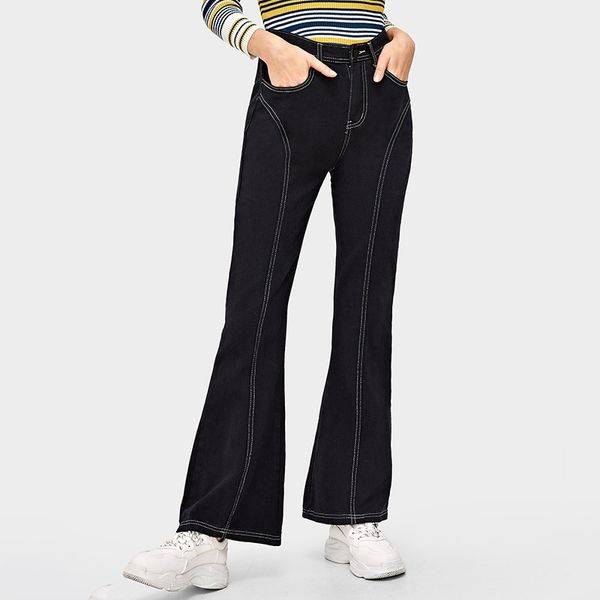 europe and america online celebrity 2019 new style women's pants slim fit wide-leg jeans pants trousers fo, Blue
europe and america online celebrity 2019 new style women's pants slim fit wide-leg jeans pants trousers fo, Blue