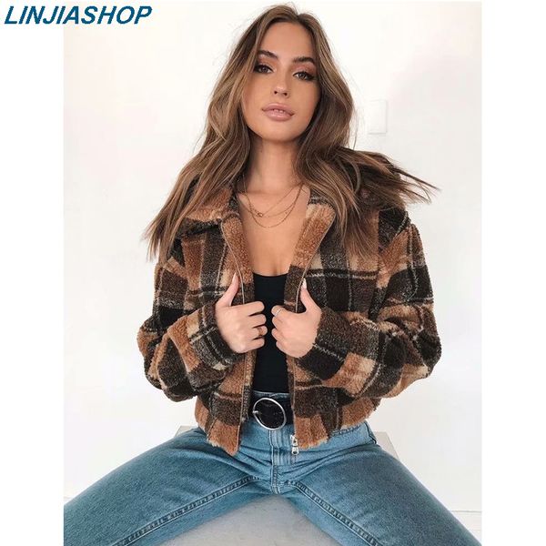 winter women sweater turn-down collar patchwork loose plus size zipper long sleeve casual outwear autumn lamb wool jacket coat, Tan;black
winter women sweater turn-down collar patchwork loose plus size zipper long sleeve casual outwear autumn lamb wool jacket coat, Tan;black