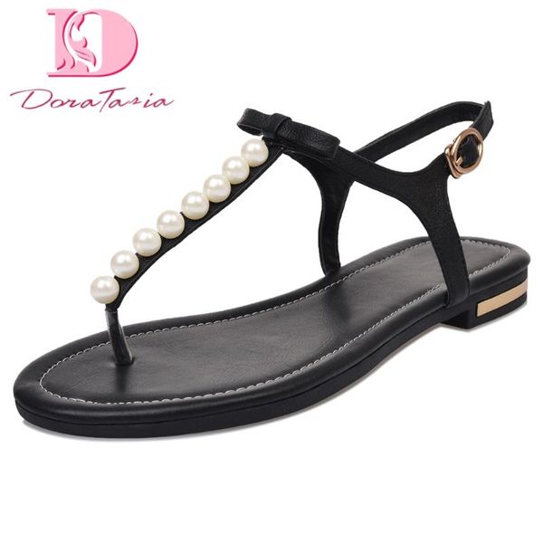 doratasia 2020 dropship pearls big size 46 flat genuine leather comfy soft walking flip flops leisure women's shoes sandals, Black
doratasia 2020 dropship pearls big size 46 flat genuine leather comfy soft walking flip flops leisure women's shoes sandals, Black