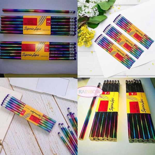 12 pcs/pack new rainbow pencil wood environmental protection pencil bright color appearance school office writing
12 pcs/pack new rainbow pencil wood environmental protection pencil bright color appearance school office writing