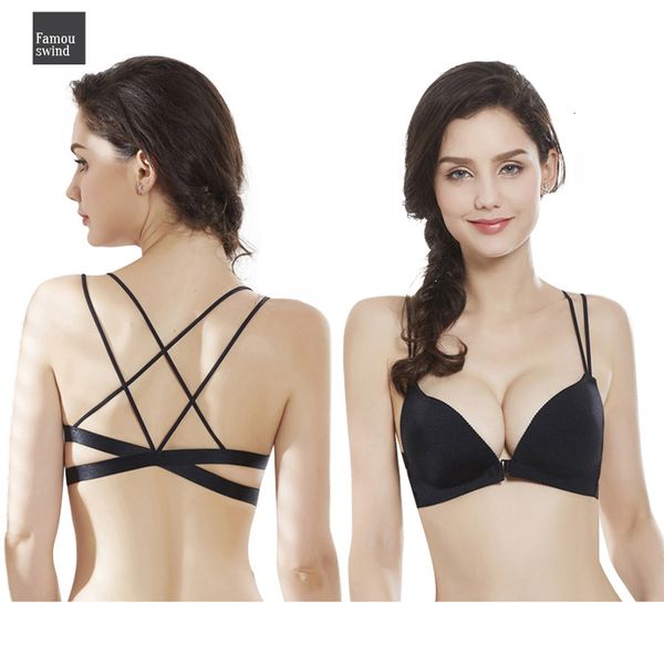 backless seamless bras for women lingerie bralette invisible bra push up front closure cup brassiere size strap underwear, Red;black
backless seamless bras for women lingerie bralette invisible bra push up front closure cup brassiere size strap underwear, Red;black