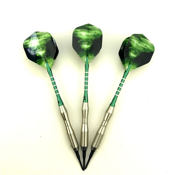 3 pieces / set of professional darts 18g green soft tip darts aluminum alloy darts throwing game
3 pieces / set of professional darts 18g green soft tip darts aluminum alloy darts throwing game