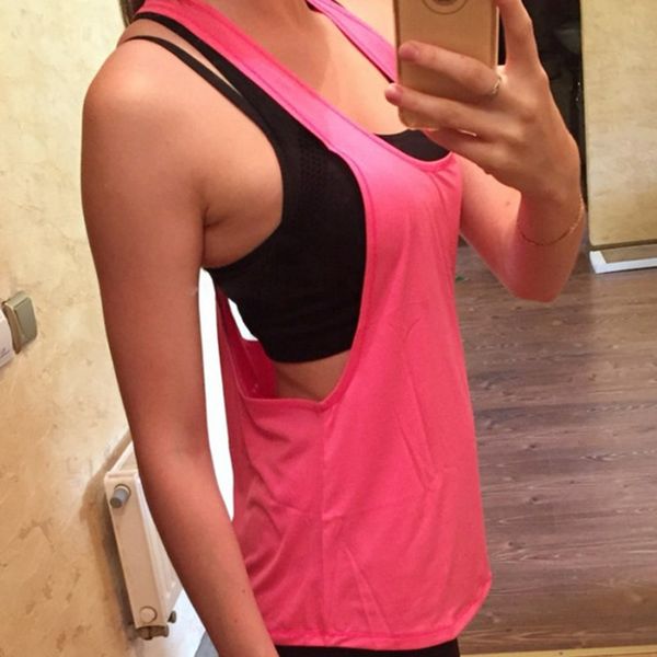 6 color 1pc women fitness sports tank seamless blouse stretch vest gym workout shirt, Black;blue
6 color 1pc women fitness sports tank seamless blouse stretch vest gym workout shirt, Black;blue