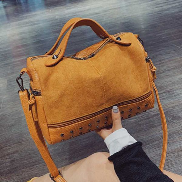урожай матовой кожи нубук топ-ручка сумка женского rivet shouldertote бостон сумка твердая мягкие женщины сумка сумка crossbody
урожай матовой кожи нубук топ-ручка сумка женского rivet shouldertote бостон сумка твердая мягкие женщины сумка сумка crossbody