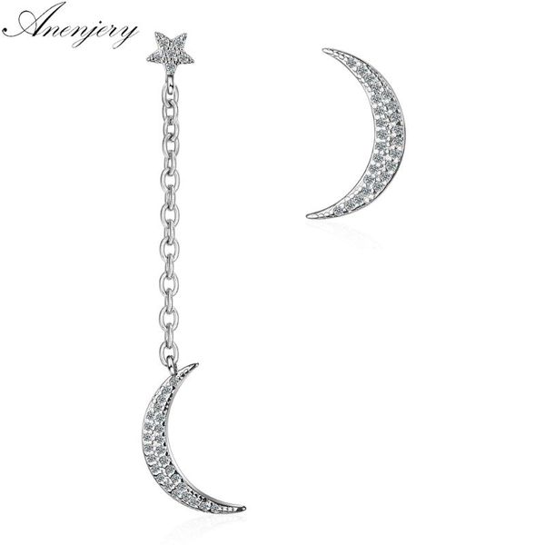 anenjery 925 sterling silver zircon star moon asymmetry tassel earrings for women s-e734, Golden;silver
anenjery 925 sterling silver zircon star moon asymmetry tassel earrings for women s-e734, Golden;silver