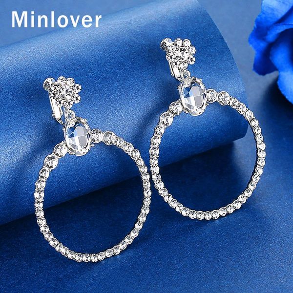 minlover flower rhinestone silver color round circle clip earrings without piercing for women bridal wedding jewelry meh1635
minlover flower rhinestone silver color round circle clip earrings without piercing for women bridal wedding jewelry meh1635