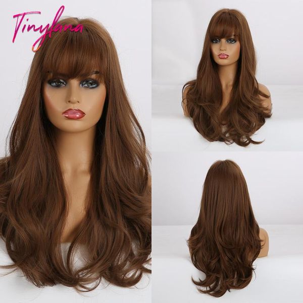 tiny lana synthetic hair wig with bangs long wavy brown wigs heat resistant wig fiber for black women cosplay natural party wigs
tiny lana synthetic hair wig with bangs long wavy brown wigs heat resistant wig fiber for black women cosplay natural party wigs