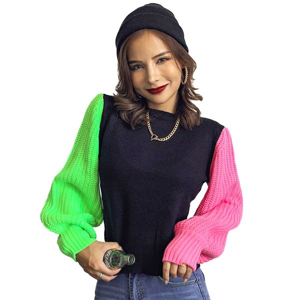 fluorescent loose women sweater 2019 winter streewear long sleeve patchwork pullover autumn fashion harajuku female clothing, White;black
fluorescent loose women sweater 2019 winter streewear long sleeve patchwork pullover autumn fashion harajuku female clothing, White;black