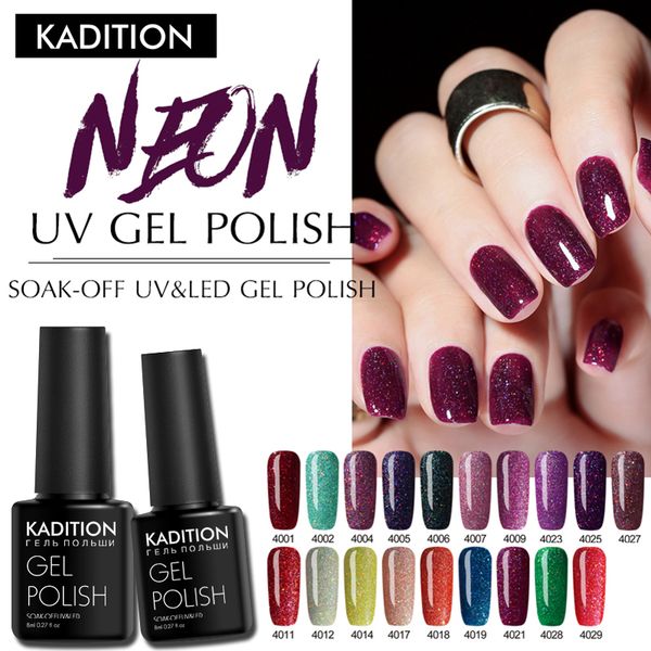 kadition new soak off neon rainbow nail gel glitter starry sky color semi permanent led uv neon nail gel manicure varnishes, Red;pink
kadition new soak off neon rainbow nail gel glitter starry sky color semi permanent led uv neon nail gel manicure varnishes, Red;pink