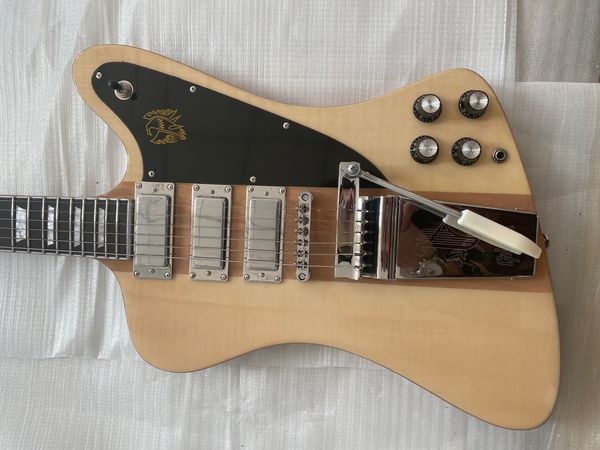 custom fire bird firebird thunderbird vii natural flame maple electric guitar long version maestro vibrola tremolo, 3 mini humbucker pickups
custom fire bird firebird thunderbird vii natural flame maple electric guitar long version maestro vibrola tremolo, 3 mini humbucker pickups