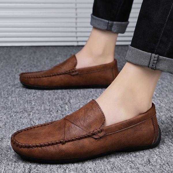 classic comfortable men casual shoes quality split leather shoes men flats slip on male loafers moccasins soft loafers male, Black
classic comfortable men casual shoes quality split leather shoes men flats slip on male loafers moccasins soft loafers male, Black