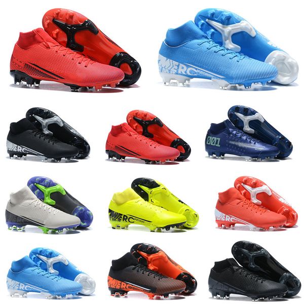 mercurial superfly vii club fg youth junior women men soccer cleats boots kids football shoes high, Black
mercurial superfly vii club fg youth junior women men soccer cleats boots kids football shoes high, Black