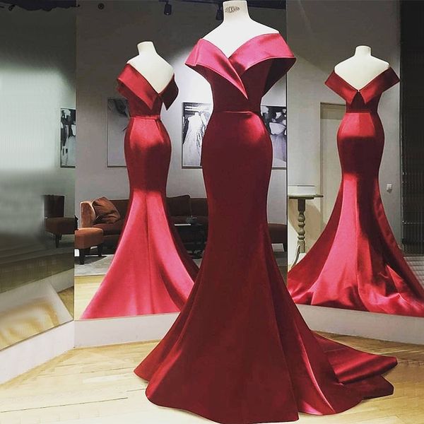 dark red prom dresses simple cap sleeves satin mermaid evening gowns sleeveless low back zipper cocktail party dress, Black
dark red prom dresses simple cap sleeves satin mermaid evening gowns sleeveless low back zipper cocktail party dress, Black