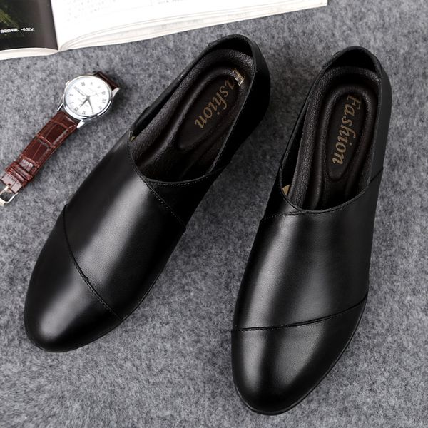 genuine leather casual shoes male 2019 autumn men loafers flats leather male loafers breathable soft men's shoes hc-486, Black
genuine leather casual shoes male 2019 autumn men loafers flats leather male loafers breathable soft men's shoes hc-486, Black