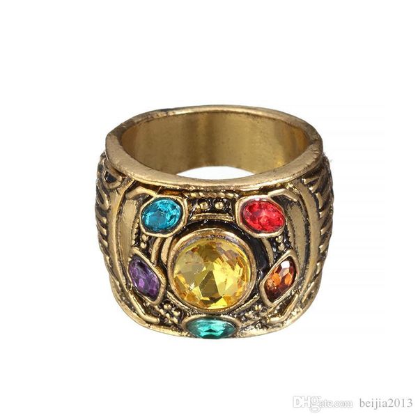 мода урожай шарм мстители 3 бесконечность войны танос jewelry бесконечность перчатка бесконечности камни кристаллы кольцо для мужчин, Golden;silver
мода урожай шарм мстители 3 бесконечность войны танос jewelry бесконечность перчатка бесконечности камни кристаллы кольцо для мужчин, Golden;silver