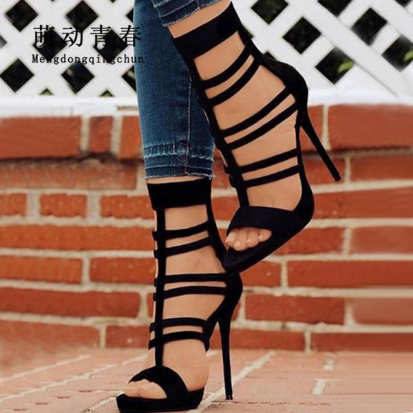 size 35-40 europe new women high heels sandals hollow out open toe ankle strap summer women's shoes thin heels party pumps, Black
size 35-40 europe new women high heels sandals hollow out open toe ankle strap summer women's shoes thin heels party pumps, Black