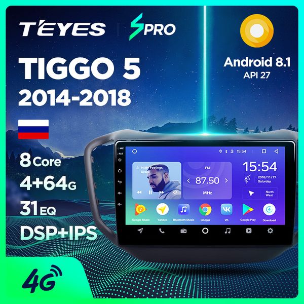teyes spro for chery tiggo 5 2014-2018 car radio multimedia video player navigation gps android 8.1 accessories sedan no dvd 2 d car dvd
teyes spro for chery tiggo 5 2014-2018 car radio multimedia video player navigation gps android 8.1 accessories sedan no dvd 2 d car dvd