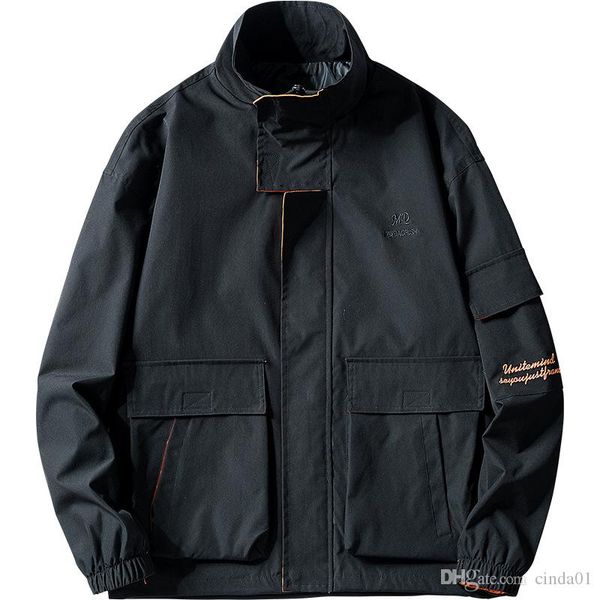 3 colors mens jacket windbreaker embroidery casual fashion jacket stand collar mens clothing jackets balck gray large size s-2xl, Black;brown
3 colors mens jacket windbreaker embroidery casual fashion jacket stand collar mens clothing jackets balck gray large size s-2xl, Black;brown