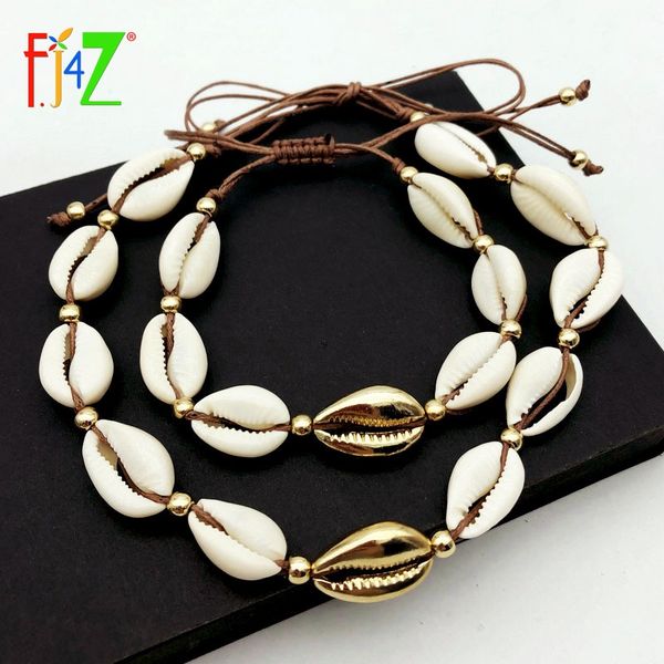 f.j4z fashion beige rope chain natural seashell choker necklace collar necklace shell choker for summer beach gifts, Golden;silver
f.j4z fashion beige rope chain natural seashell choker necklace collar necklace shell choker for summer beach gifts, Golden;silver