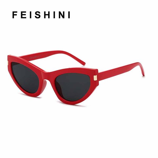fashion white luxury flat cat eye sunglasses women vintage elegant oculos red summer 2020 sun glasses ladies uv400, White;black
fashion white luxury flat cat eye sunglasses women vintage elegant oculos red summer 2020 sun glasses ladies uv400, White;black