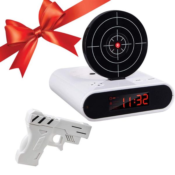 gun alarm clock gadget target laser shoot recordable digital electronic desk clock table watch funny snooze for kids
gun alarm clock gadget target laser shoot recordable digital electronic desk clock table watch funny snooze for kids