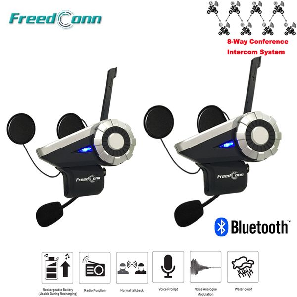 2pcs/lot 1.5km 8-way radio wireless bt interphone bluetooth intercomunicador mp3 sharing aux input motorcycle group talk system
2pcs/lot 1.5km 8-way radio wireless bt interphone bluetooth intercomunicador mp3 sharing aux input motorcycle group talk system