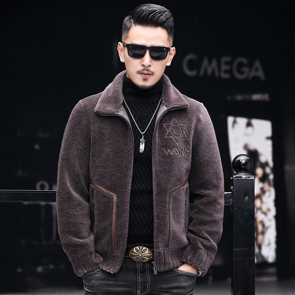 real fur coat men winter jacket sheep shearling real wool coat men clothes 2019 casual short jackets plus size erkek mont my5136, Black
real fur coat men winter jacket sheep shearling real wool coat men clothes 2019 casual short jackets plus size erkek mont my5136, Black
