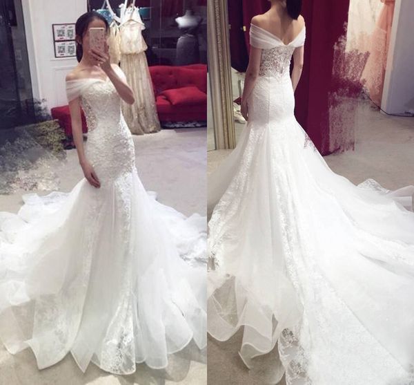 chamring designer trumpet wedding dress off the shoulder with sleeves cutaway waist backless wedding dresses bridal gowns, White
chamring designer trumpet wedding dress off the shoulder with sleeves cutaway waist backless wedding dresses bridal gowns, White