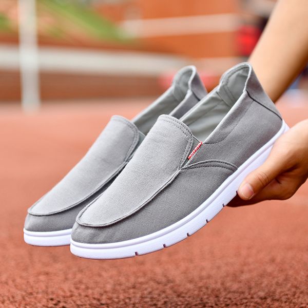 canvas shoes men sneakers breathable ultra-light loafers slip-on mens casual shoes summer spring walking flat, Black
canvas shoes men sneakers breathable ultra-light loafers slip-on mens casual shoes summer spring walking flat, Black