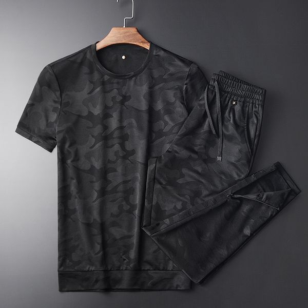 men's tracksuits summer camouflage round collar short sleeve set (t-shirts+pants ) hight quality slim casual simple pants 4xl, Gray
men's tracksuits summer camouflage round collar short sleeve set (t-shirts+pants ) hight quality slim casual simple pants 4xl, Gray