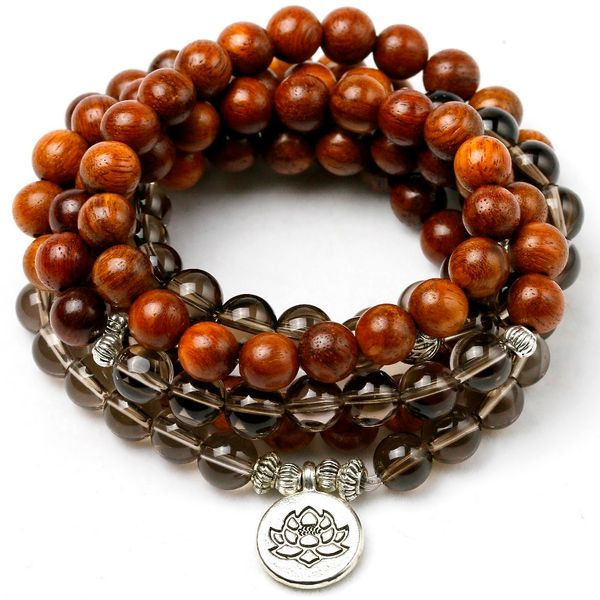 natural smoky crystal with wood beaded bracelet women men 108 mala beads buddha charm strand bracelet necklace yoga gift, Golden;silver
natural smoky crystal with wood beaded bracelet women men 108 mala beads buddha charm strand bracelet necklace yoga gift, Golden;silver