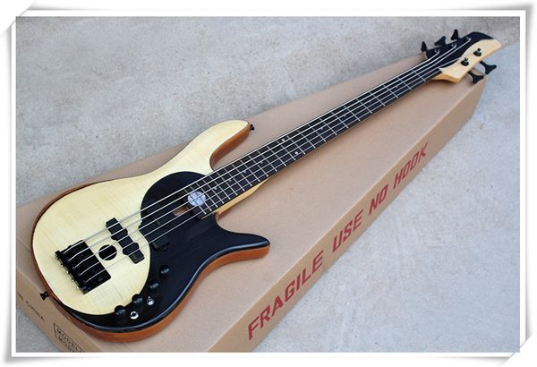 5 strings flame maple veneer yinyang taiji pattern active circuit electric bass guitar with black hardware,rosewood fingerboard
5 strings flame maple veneer yinyang taiji pattern active circuit electric bass guitar with black hardware,rosewood fingerboard