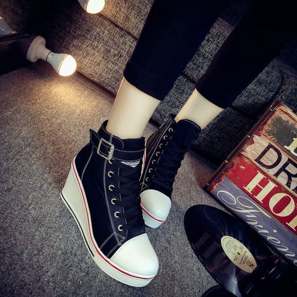 new spring and autumn side zipper 8 cm heightened thick bottom wedge heel high-canvas shoes sports shoes women zy-15
new spring and autumn side zipper 8 cm heightened thick bottom wedge heel high-canvas shoes sports shoes women zy-15