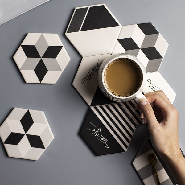 new kettle mat polygonal hexagon heated coffee coasters insulated pad tea cup pads moisture insulation mat quick water absorption coaster
new kettle mat polygonal hexagon heated coffee coasters insulated pad tea cup pads moisture insulation mat quick water absorption coaster