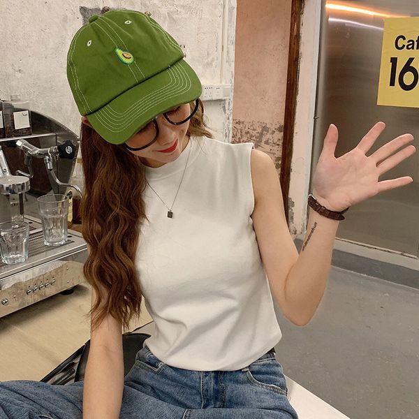 2020 summer tank women casual fitness short vest candy colors knitted off shoulder women tanks, White
2020 summer tank women casual fitness short vest candy colors knitted off shoulder women tanks, White