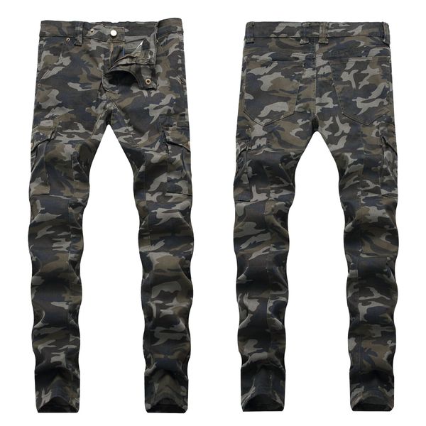 new fashion mens jeans camouflage multi-pocket casual straight jeans slim micro-elastic trousers street clothing large size l-4xl, Blue
new fashion mens jeans camouflage multi-pocket casual straight jeans slim micro-elastic trousers street clothing large size l-4xl, Blue