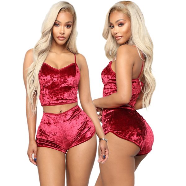 velvet sexy two piece set women spaghetti strap backless crop cami+bodycon shorts suits autumn velour 2 piece sweatsuit, Blue;gray
velvet sexy two piece set women spaghetti strap backless crop cami+bodycon shorts suits autumn velour 2 piece sweatsuit, Blue;gray