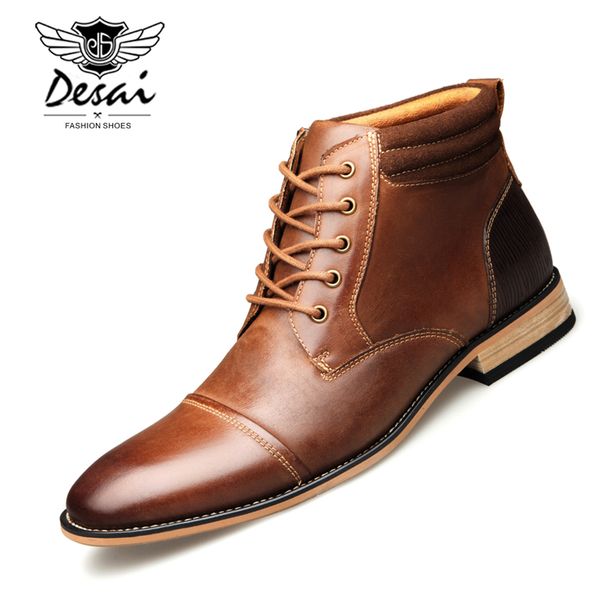 desai high boots men's fashion casual high shoes winter genuine leather boots large size shoes for male, Black
desai high boots men's fashion casual high shoes winter genuine leather boots large size shoes for male, Black