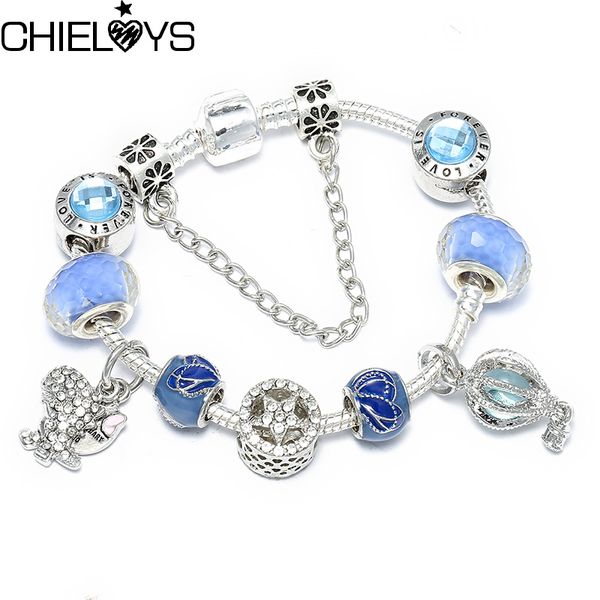 chieloys new blue crystal beads charm bracelets&bangles silver bracelets for women femme wedding diy jewelry bracelet, Golden;silver
chieloys new blue crystal beads charm bracelets&bangles silver bracelets for women femme wedding diy jewelry bracelet, Golden;silver