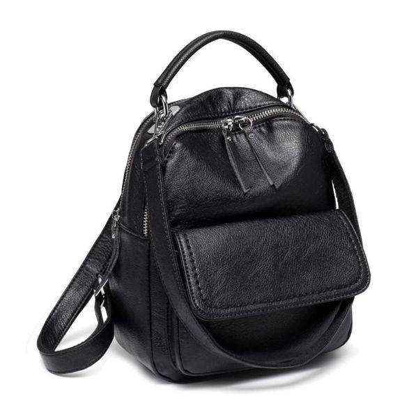 mini backpack purse faux leather flap front pocket convertible backpack should bag for women black
mini backpack purse faux leather flap front pocket convertible backpack should bag for women black