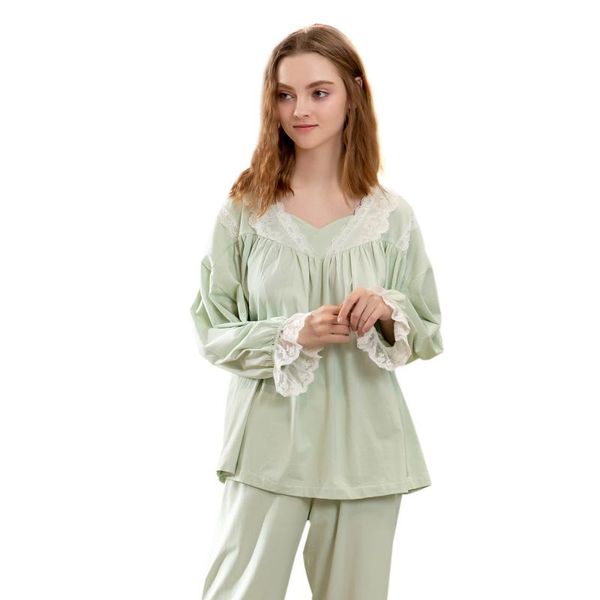 ladies cotton pajamas long-sleeved thin section casual wear princess style women home suit spring autumn sleepwear, Black;red
ladies cotton pajamas long-sleeved thin section casual wear princess style women home suit spring autumn sleepwear, Black;red
